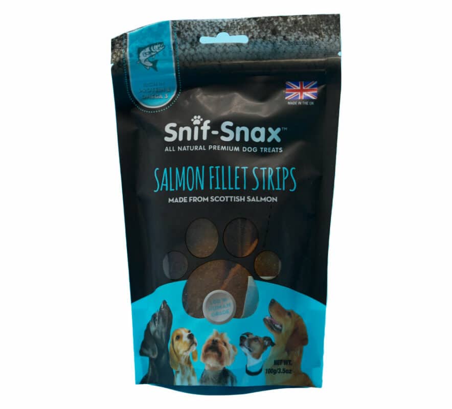Snif-Snax Scottish Salmon Bites Dog Treats – 48oz Bag, Puppy Friendly, Exp Feb 2026