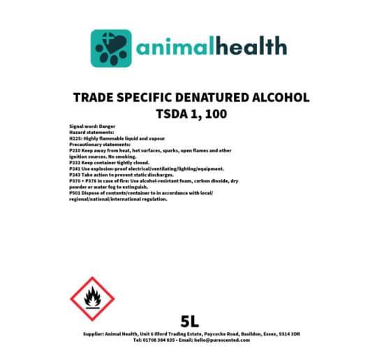 Trade Specific Denatured Alcohol (TSDA1) 100%